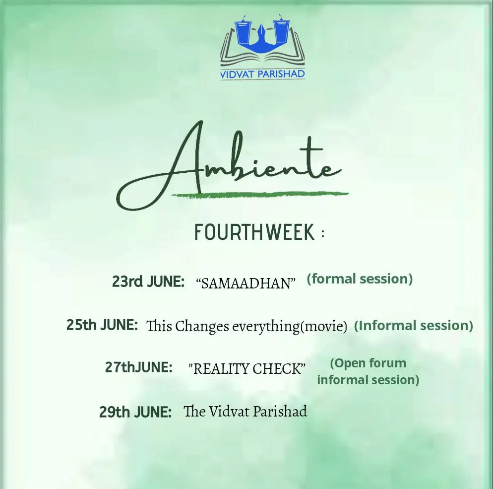 Vidvat Parishad organizes Talk Show on Environmental Issues, Register Now 