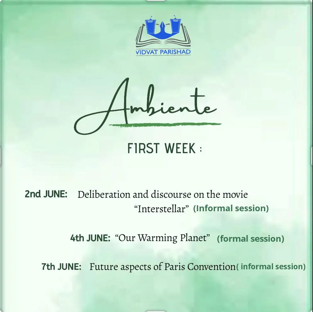 Vidvat Parishad organizes Talk Show on Environmental Issues, Register Now 