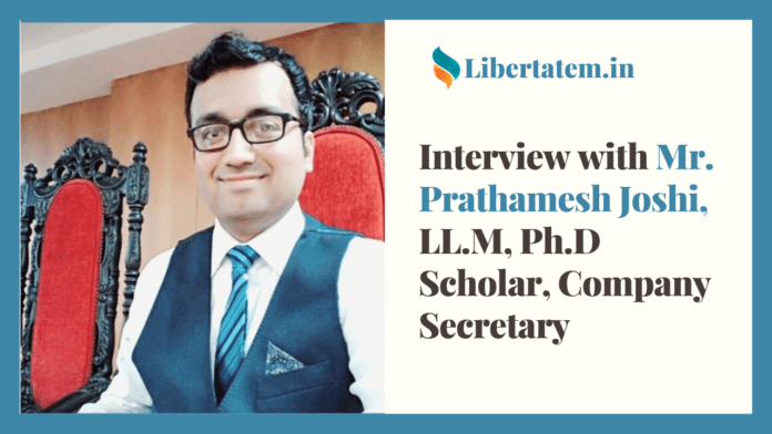 Interview with Mr. Prathamesh Joshi