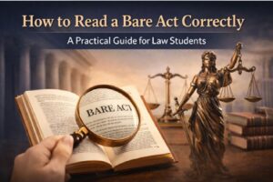 How to Read a Bare Act Correctly | A Practical Guide for Law Students